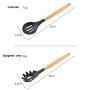HUShjsd Kitchenware Set Of 11, Household Spatula Tool Silicone Wooden Handle Kitchen Set Kitchen Non-stick Pan，spatulas Silicone Heat Resistant