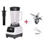 Eu/Uk/Au/Us Plug 3Hp 2200W 2L Commercial Home Professional Smoothies Power Blender Food Mixer Juicer Fruit Processor,White Blades Tool,Eu Plug