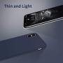 for iPhone X Case, OTOFLY [Silky and Soft Touch Series] Premium Soft Silicone Rubber Full-Body Protective Bumper Case Compatible with Apple iPhone X(ONLY) - Midnight Blue