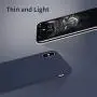 for iPhone X Case, OTOFLY [Silky and Soft Touch Series] Premium Soft Silicone Rubber Full-Body Protective Bumper Case Compatible with Apple iPhone X(ONLY) - Midnight Blue