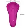 Powerful Dual Motor Remote Control Vibrantor with Heating Function Silicone Waterproof USB Rechargeable Wearable Vibrant Toy for Women - Purple