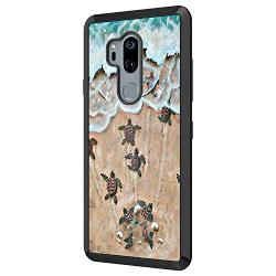 LG G7 ThinQ Case, Baby Turtle Shock-Absorption TPU Rubber Bumper LG G7 ThinQ Case, Ultra Thin Slim Protective Cover for LG G7 ThinQ-Black