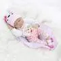 CHAREX Reborn Baby Doll Sleeping Daisy, 22 inch Handmade Realistic Lifelike Soft Vinyl Newborn Doll, Safety Tested for Age 3+