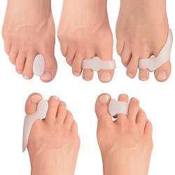 Dr. Fredericks Original 14 Piece Bunion Corrector Kit - 7 Pairs - Soft Gel Toe Separators & Bunion Cushions - Temporary Bunion Corrector & Pads - One Size Fits All Bunion Splint - Fast Bunion Relief