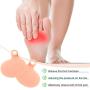 10 Pieces Metatarsal Foot Pads Gel Metatarsal Pads Ball of Foot Cushions Reusable Forefoot Pad Beige White Foot Pain Relief Insoles for Women Men
