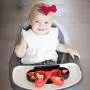 Bumkins Disney Silicone Grip Dish, Suction Plate, Divided Plate, Baby Toddler Plate, BPA Free, Microwave Dishwasher Safe - Minnie Mouse