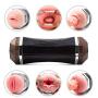 KJHM Lifelike Enjoy Male Aír-cr?ft Cup USB Rechargeable Intelligent Handsfree Auto Suck Oral Cup Induced Deep Throat Automatic Sucking Men Deluxe Toy Warm Cup - Training Sleeve Novelty Sweet Toy