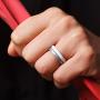 ThunderFit Womens Thin and Stackable 4 Pack Silicone Rings Wedding Bands 2.5mm Width - 2mm Thick