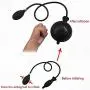 Black Inflatable Enema Oversized Silicone Enema Bulb Explosion-Proof Design Clean Anal Silicone Rinse Men and Women-778957908570