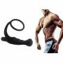 Silicone Anal Butt Plug Personal Massager Toys, G-Spot Stimulate Penis Ring Vibrator, Fetish Anal Sex Toys for Male Masturbation
