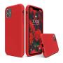 SURPHY Silicone Case Compatible with iPhone 11 Case 6.1 inch, Liquid Silicone Full Body Thickening Design Phone Case (with Microfiber Lining) for iPhone 11 6.1 2019, Red
