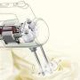 BINZHI Egg Beater Electric Household Mixer To Send Egg Cream Mixer Four Rod Configuration -14.58.317.6cm Kitchen gadget