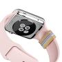 EloBeth Decorative Rings Loops Compatible with Apple Watch Bands 44mm 42mm 40mm 38mm iWatch Series 5 4 3 2 1 Band Accessories (Gold Rings no Band)