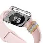 EloBeth Decorative Rings Loops Compatible with Apple Watch Bands 44mm 42mm 40mm 38mm iWatch Series 5 4 3 2 1 Band Accessories (Gold Rings no Band)