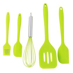 Set Of Pot - 5pcs Set Utensils Dinnerware Cooking Egg Beater Spoon Spatula Oil Brush Ware Baking - Cooking Tool Sets Cooking Tool Sets Machine Utensil Cafe Cute Baby Cream Cookware Plastic D