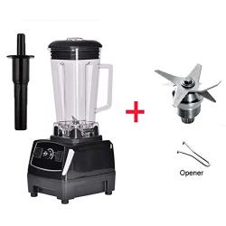 Eu/Uk/Us/Au Plug 3Hp 2200W 2L Commercial Grade Professional Ice Smoothie Blender Mixer Juicer Food Processor 220V/110V,Black Blades Tool,Us Plug