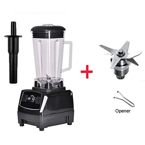 Eu/Uk/Us/Au Plug 3Hp 2200W 2L Commercial Grade Professional Ice Smoothie Blender Mixer Juicer Food Processor 220V/110V,Black Blades Tool,Us Plug