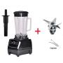 Eu/Uk/Us/Au Plug 3Hp 2200W 2L Commercial Grade Professional Ice Smoothie Blender Mixer Juicer Food Processor 220V/110V,Black Blades Tool,Us Plug