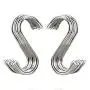 FIFR 20Pcs S Shaped Hooks Stainless Steel Metal Hangers Hanging Hooks for Hanging Kitchenware Pan Pots Utensils Closet Clothes Bags Towels Plants, 3 inch