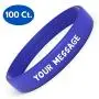 Reminderband Silicone Wristbands - 100 Pack - Personalized Customizable Rubber Bracelets - Customized for Motivation, Events, Gifts, Support, Causes, Fundraisers, Awareness - Men, Women