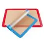 2 Pcs Silicone Baking Rolling Mat - Cooking Kitchenware Sheet Liners Dough Cake Pasta Cookies Pastry Tools Utensils Non-Stick