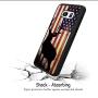Samsung Galaxy S7 Case with American Flag Pattern Whimsical Design Bumper Black Soft TPU and PC Protection Anti-Slippery &Fingerprint Case for Samsung Galaxy S7