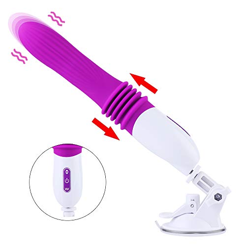 Sex Machine for Women, Hismith Thrusting Silicone Vibrator Rechargeable Automatic Love Machine Multi-Speed Fucking Machine with Bracket for Couple