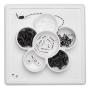 ezpz Mini Play Mat - One-Piece Silicone placemat + Flower compartments (Cream)