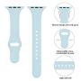 Zekapu Sport Band Compatible for Apple Watch 38mm 42mm 40mm 44mm, Soft Silicone Narrow Slim Sport Replacement Wristband for iWatch Series 5, Series 4, Series 3, Series 2, Series 1 Women