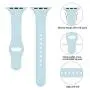 Zekapu Sport Band Compatible for Apple Watch 38mm 42mm 40mm 44mm, Soft Silicone Narrow Slim Sport Replacement Wristband for iWatch Series 5, Series 4, Series 3, Series 2, Series 1 Women