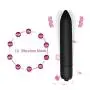 SGwen Beginner Anales Trainer Kits and 10-Speeds Pocket Vibration for Women, Silicone Comfortable Small Training Expander Black Insert Toys, 7 Pcs/Set