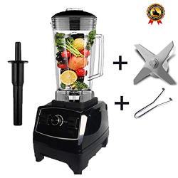 3Hp 2200W Heavy Duty Commercial Blender Mixer Juicer High Power Food Processor Ice Smoothie Bar Fruit Electric Blender,Blak Blade Tool,Eu Plug