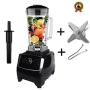 3Hp 2200W Heavy Duty Commercial Blender Mixer Juicer High Power Food Processor Ice Smoothie Bar Fruit Electric Blender,Blak Blade Tool,Eu Plug