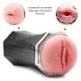 KJHM Lifelike Enjoy Male Aír-cr?ft Cup USB Rechargeable Intelligent Handsfree Auto Suck Oral Cup Induced Deep Throat Automatic Sucking Men Deluxe Toy Warm Cup - Training Sleeve Novelty Sweet Toy