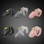 LOKFCOU Sweatshirt Silicone Male Pēnnìs Ring Chastity Device Chastity Cage Lock Flirting sexxs Toy cocdilldóS Black Long