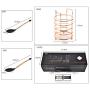 Gwjs Silicone Kitchen Utensils, Non-stick Heat-resistant Cookware Silicone Spatula Suit Silicone Kitchenware-ten Piece Set 35.9cm(14.1inch)