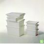 Rubbermaid Commercial Products Food Storage Box/Tote for Restaurant/Kitchen/Cafeteria, 2 Gallon, White (FG350700WHT)