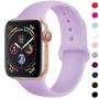 TIMTU Sport Band Compatible with Apple Watch Band 40mm 38mm 42mm 44mm, Soft Silicone Strap Replacement for Apple Watch Series 5 4 3 2 1 for Women/Men