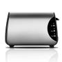 QIN.J.FANG-Kitchen Toaster 2 slice small,stainless steel brushed ABS safety material,Baking Heating Thawing Defrost Reheating