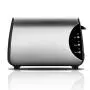 QIN.J.FANG-Kitchen Toaster 2 slice small,stainless steel brushed ABS safety material,Baking Heating Thawing Defrost Reheating