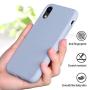 Miracase Liquid Silicone Case Compatible with iPhone XR 6.1 inch (2018), Gel Rubber Full Body Protection Shockproof Cover Case Drop Protection Case (Clove Purple)