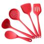 MeiaiSu Silicone kitchenware 5 Non-Stick Cookware Cooking Tools Food Grade Silicone Cookware Kitchen Utensils Set Ultimate Kitchen Essentials Kit Very Suitable as a Gift for Friends and Family
