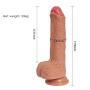 Realistic Dildos with Suction Cup,Double Layer Silicone Flexible Lifelike Penis for Hands-Free Anal Play Vaginal G Spot Stimulator Adult Sex Toys Female Masturbation