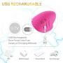 Silicone Cock Ring Vibrator - 9 Speeds Remote Control Wireless Rechargeable Waterproof Clitoris Stimulator Vibration Shark Penis Ring - Sex Toy for Couples and Men Longer Lasting Erections(Pink)