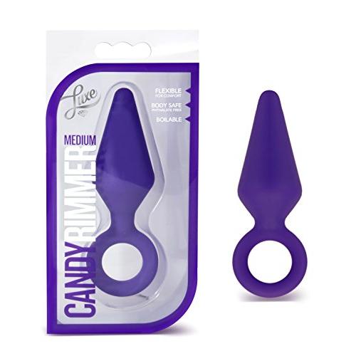 Beginner Small Silicone Anal Butt Plug Sex Toy for Men and Women (Purple)