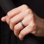 ThunderFit Womens Thin and Stackable 4 Pack Silicone Rings Wedding Bands 2.5mm Width - 2mm Thick