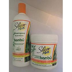 Silicon mix hair treatment and shampoo 16 oz Combo Set (BAMBOO)