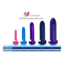 Soft Silicone VuVatech.com Dilators Set of Five Comes with Lubricant and Travel Pouch