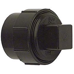 Genova Products 81640 ABS-DWV Fitting Clean-Outs with Threaded Plug, 4"