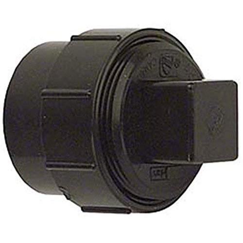 Genova Products 81640 ABS-DWV Fitting Clean-Outs with Threaded Plug, 4"